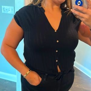 Tie front Woven Shirt